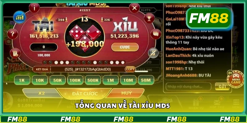Giới thiệu chung về trò chơi tài xỉu MD5