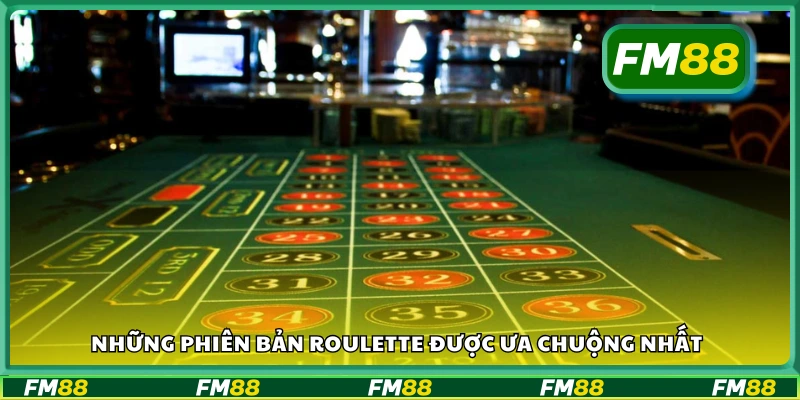 Các thể loại Roulette nổi bật trong sòng bạc