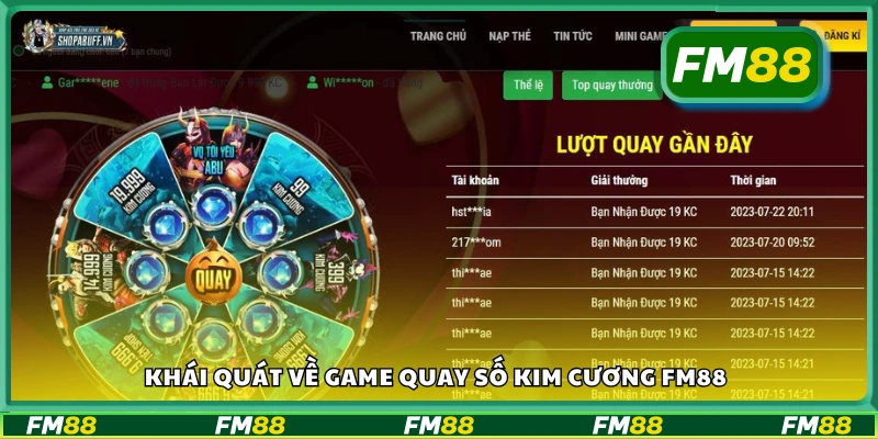 Tìm hiểu về game Quay số kim cương FM88
