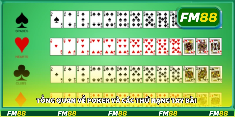 Tổng quan về Poker và các thứ hạng tay bài