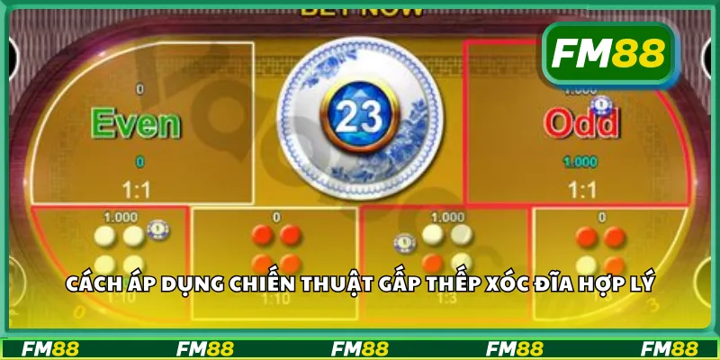 Cách áp dụng chiến thuật gấp thếp xóc đĩa hợp lý