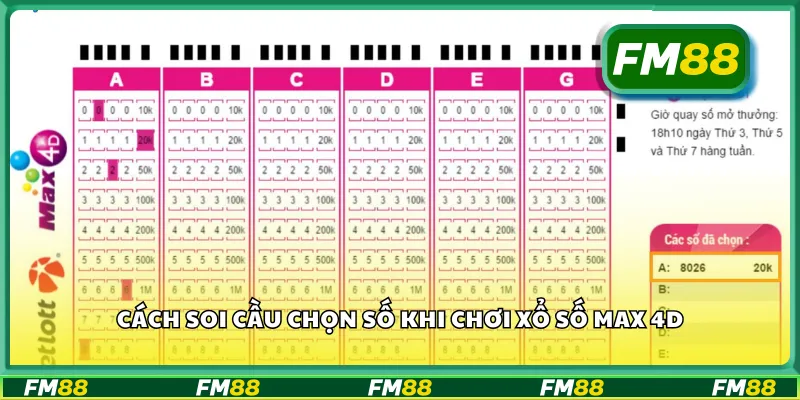 Cách soi cầu chọn số khi chơi xổ số Max 4D