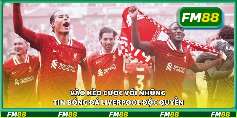 Vào kèo cược với những tin bóng đá Liverpool độc quyền