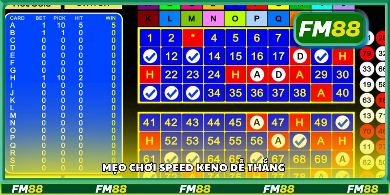 Chia sẻ mẹo chơi Speed Keno dễ thắng
